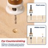 ColumPRO 4PCS Countersink Bits Set, Countersink Drill Bit Set for