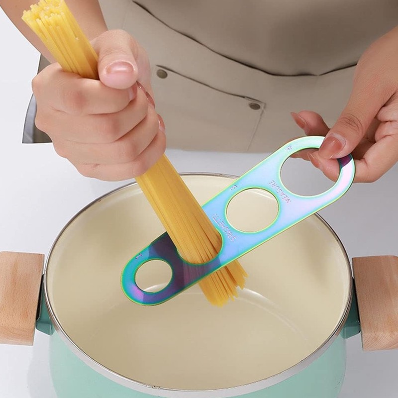 2 Spaghetti Scoops; Stainless Steel Spaghetti Measure Pasta Measure Kitchen