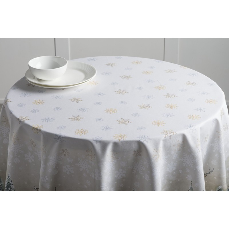 100% Cotton Table Cloth Deer in The Woods Maison d'