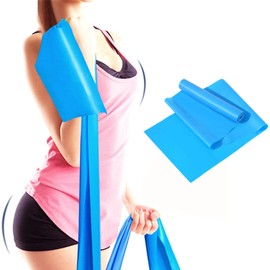 Mtxorvix Professional Natural Latex Resistance Bands - Extra Long Exercise Bands for Strength Training, Pilates, Yoga & Home Fitness with Anti-Slip Texture (Blue)