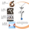 Fumete 6 Pcs Ashes Necklace Urn Jewelry for Human Ashes