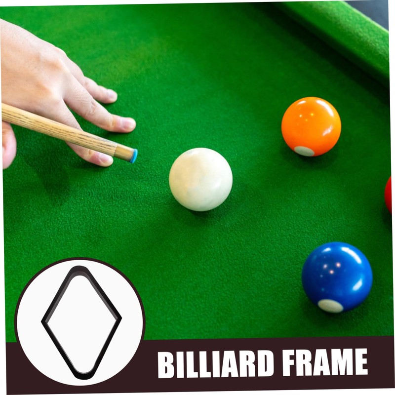 Sosoport Rhomb Billiard Rack Sturdy Wood Pool Ball Holder for
