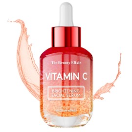 The Beauty Elixir Vitamin C Serum For Face - Dermatologist Tested - Anti-Aging & Dark Spot Remover - Brightening, Clean Beauty, Cruelty-Free, Korean Skin Care for Glass Skin - All Skin Types - 1.69oz