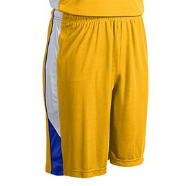Champro Unisex-Youth Rebel Basketball Shorts, Gold, Royal, White, Youth Large