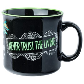 Silver Buffalo Beetlejuice Sandworm “Never Trust the Living” Ceramic Camper Mug, 20 Ounces