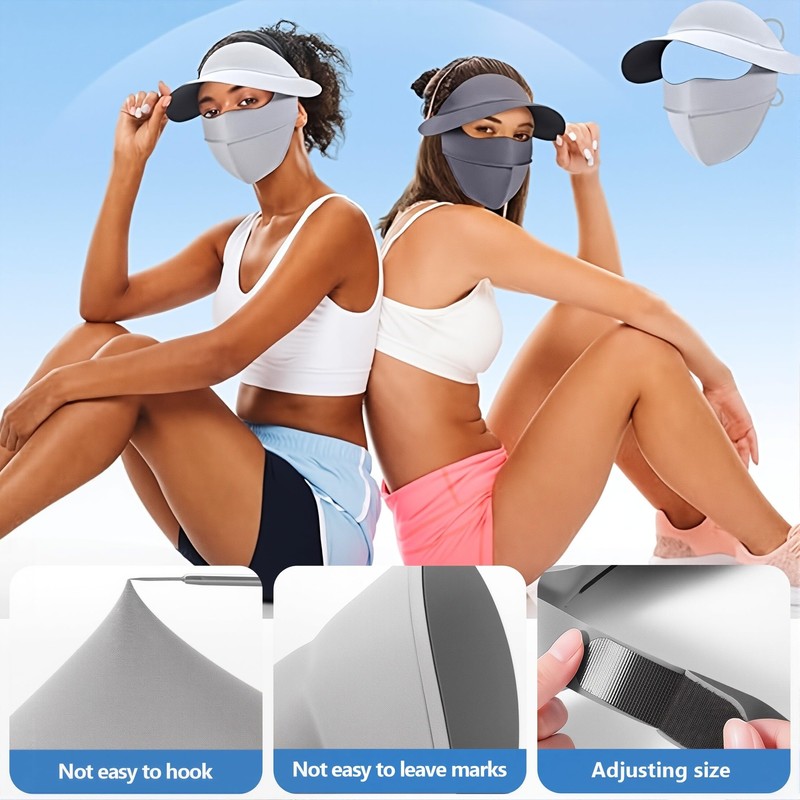 NHQZ Sun Protection Mask, Summer Mask, UV Mask, UPF 50+
