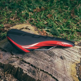 Funny Adlib MTB, Bicycle Saddle, Comfort Saddle (Red)