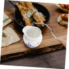 LABRIMP Ceramic Milk Gravy Boat Elegant Sauce Dispenser for Kitchen