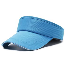 Chyuxinda Sun Visors Sun Hat Golf Tennis Cap with Sun Visor Baseball Cap Adjustable Peaked Cap for Unisex Women Men, blue