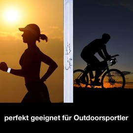 Reflective Tape, Pack of 8, Extra Strong Reflective for Safety in Traffic, Hunting, Sports, Bike, Jogging, Back to School (Silver)