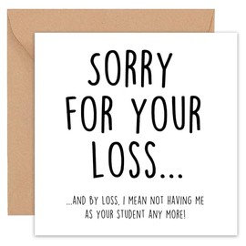 Thank You Teacher Cards - Teacher Thank You Card - With Envelope - Funny - For Nursery Teaching Assistant Best Head Nurse Lecturer TA Appreciation - From Children -14cm