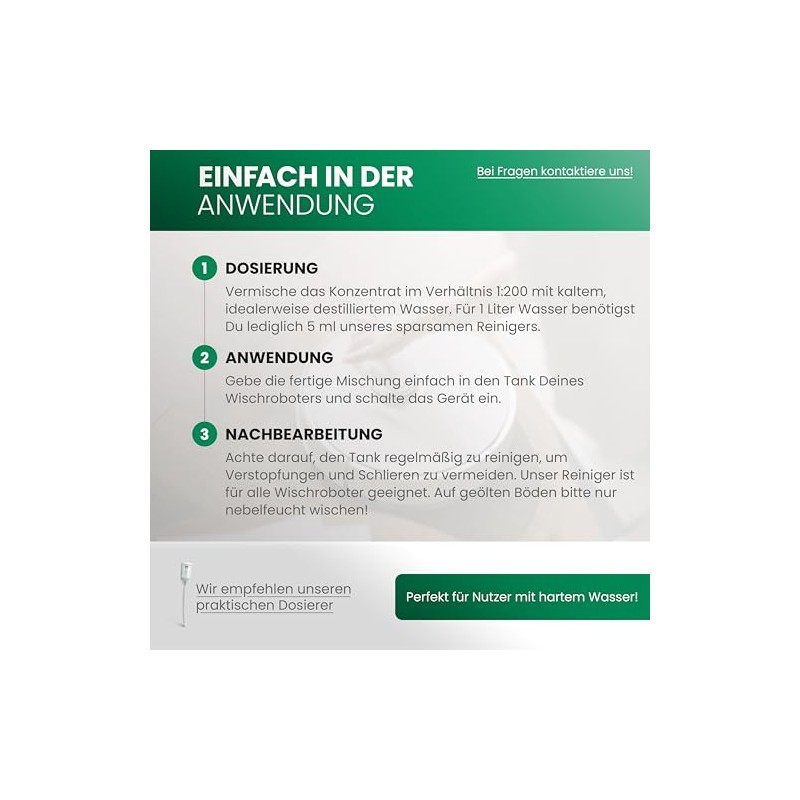 BiOHY Bodenreiniger f√ºr Wischroboter Station mit Orangenduft (1l Flasche) +