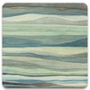CoasterStone Watercolor Waves Coasters, 4.25", Various