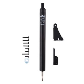 Wright Products - Medium Duty “No Bounce” Pneumatic Screen and Storm Door Closer, Black