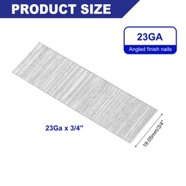 sourcing map 23 Gauge Headless Pins Nails, Stainless Steel 3/4" Length for Molding Cabinetry Building, 5000Pcs