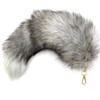 LAIDIC Therian fox tail keychain Fluffy foxfur tail backpack tassel