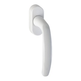HOPPE Secustik® 'Atlanta' 0530/US952 - 2433766 Window Handle Rotation/Tilt Aluminium Traffic White Coated