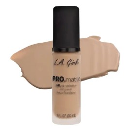 Base de Maquillaje Líquida L.A. Girl Pro Matte en Tono Sand (30 mL)