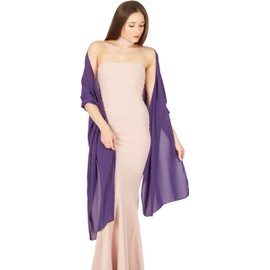 BlackButterfly Chiffon Bridesmaid Wedding Evening Shawl Wrap (Indigo)