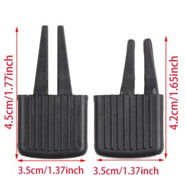 Riloer 4 Pcs Air Vent Clip Air Freshener Outlet Clip, Car Air Conditioning Clip Fit for V0lks*wagen T0ur*an 2005-2015, Car Vent Accessories Car Inter Decor Black