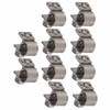 Hose Clamp Set 10-Piece T-Bolt Mini Fuel Line Pipe Stainless