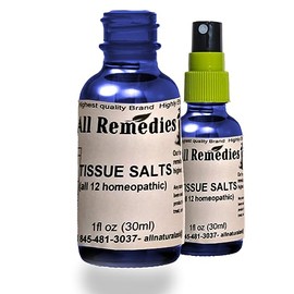 Cell Salt 12 Tissue Salt Schuessler Mineral All Remedies Lactose-Free Schuessler Tissue Cell Salt homeopathic Homeopathy Remedy Homeopathic Cell Salt Cellular Nutrition Mineral Kosher (1oz, Spray)