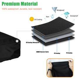 WOMACO 22 inch Griddle Cover for Blackstone Griddle with Hood, Waterproof Tabletop Griddle Covers, 22 inches Table Top Grill Cover Heavy Duty Griddle Protector