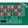 Great New Casino Roulette Green Felt Layout 36" X 72