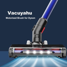 Motorized Brush with Headlights for Dyson V10 V11 Vacuum Cleaners,Updated Motorhead Attachment for HardWood Floor or Carpet Cleaning,Replacement Head Compatible with Dyson V10 Models