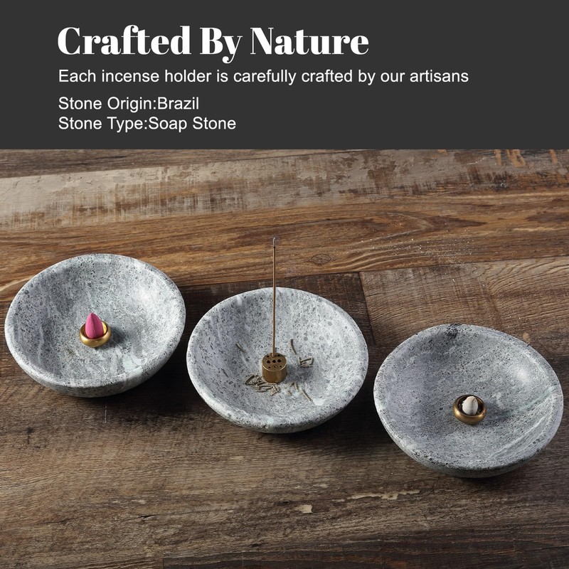 Koville Incense Holder(Soap Stone)