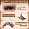 Brown Lash Clusters Kit 50D Natural Dark Brown Eyelash Clusters