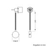 ledscom.de Miras Reading Lamp Gooseneck Switch Plug + GU10 LED
