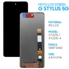 Screen Replacement for Motorola Moto G Stylus 5G 2022 XT2215-1 XT2215-4 LCD Display with Digitizer Full Assembly | Black | Tools Included(Not for G Stylus 5G 2021/2023)
