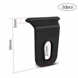 Hook for Connecting Pipe Clip Hook for Awning Motorhome Hooks for Curtain Set of 10 Hooks in the Shape of 10 Pieces Bracket for Light Camper for Tent Camper Black