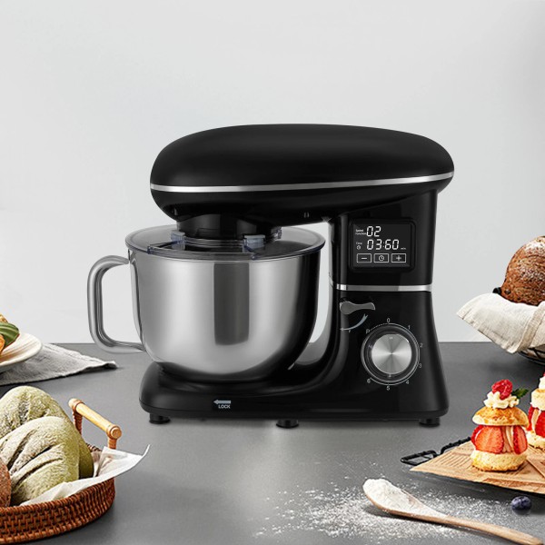 Commercial Electric Food Mixer Processor 6.5Qt Stand Dough Mixer 6+1