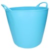 KOTARBAU® Elastic Rubber Trough 26L Turquoise Fluo with Carry Handles