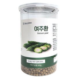 헬로우그린 국산 햇 여주환 340g 대용량 건여주 고과 Hello Green Domestic Sunlight Bitter Melon Powder 340g Large Size Dried Bitter Melon Ground