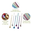 6 PCS Long Handle Spoon, 9 Inch Ice Tea Spoon,
