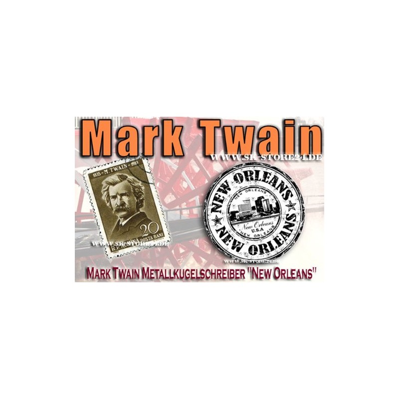 Mark Twain Metallkugelschreiber 'New Orleans'