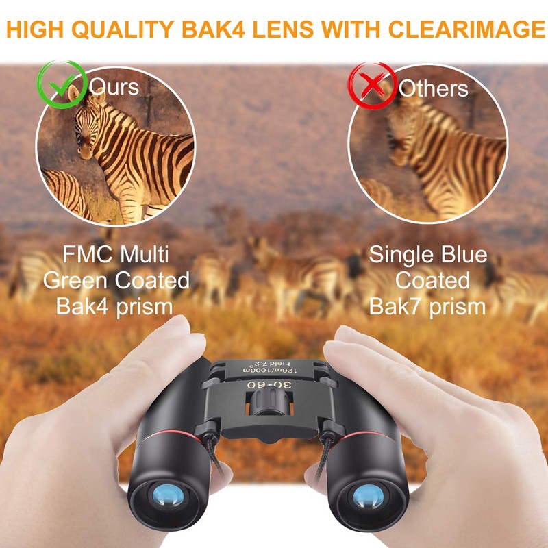 ANDSTON 30 x 60 Small Binoculars Compact for Adults Kids,
