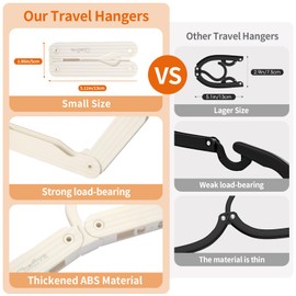 Chefiva Foldable Travel Hangers 4 Pack Space-Saving ABS - Cruise Essentials 2026 for Cruise Ship & RV