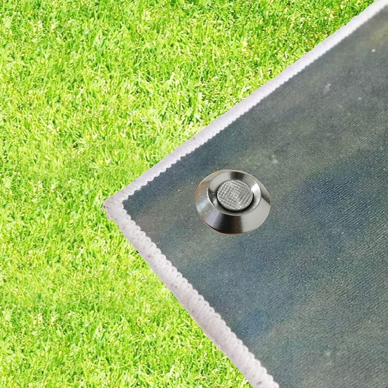 Heavy Duty Stainless Steel Patio Rug Stakes Low-Profile Mat Anchors