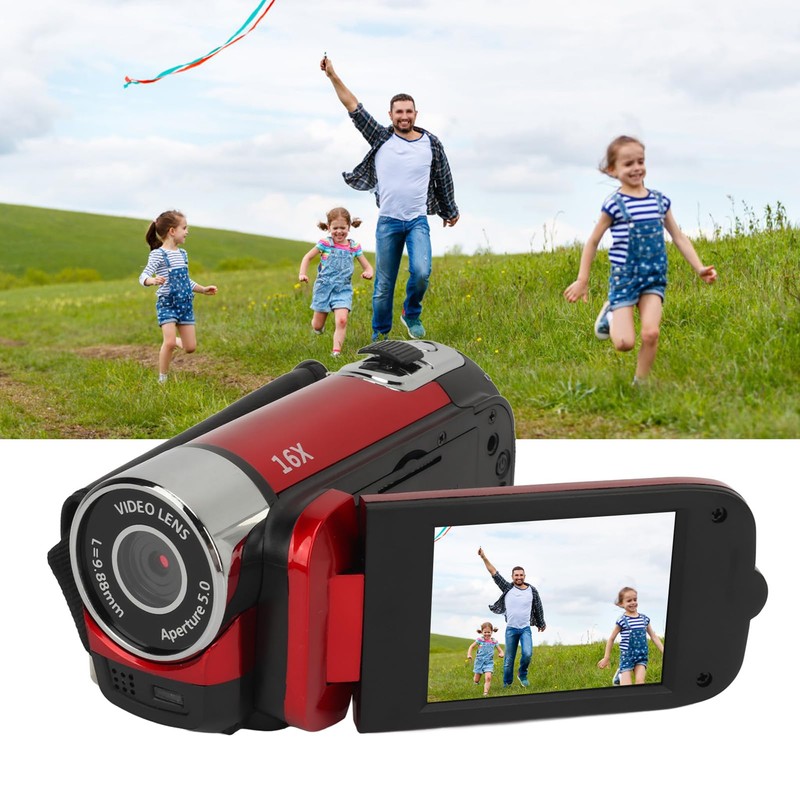 Denash Video Camera Camcorder, 1080P 16MP Digital Camera Vlogging Camera