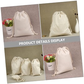 Gadpiparty Protected Wash Bags 2pcs Cotton Laundry Bags Mesh Pockets Double Laundry Hamper for Sorting Organizing