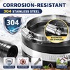 Tudomro 6 Pack 2 Inch Reusable Stainless Steel Clamp for