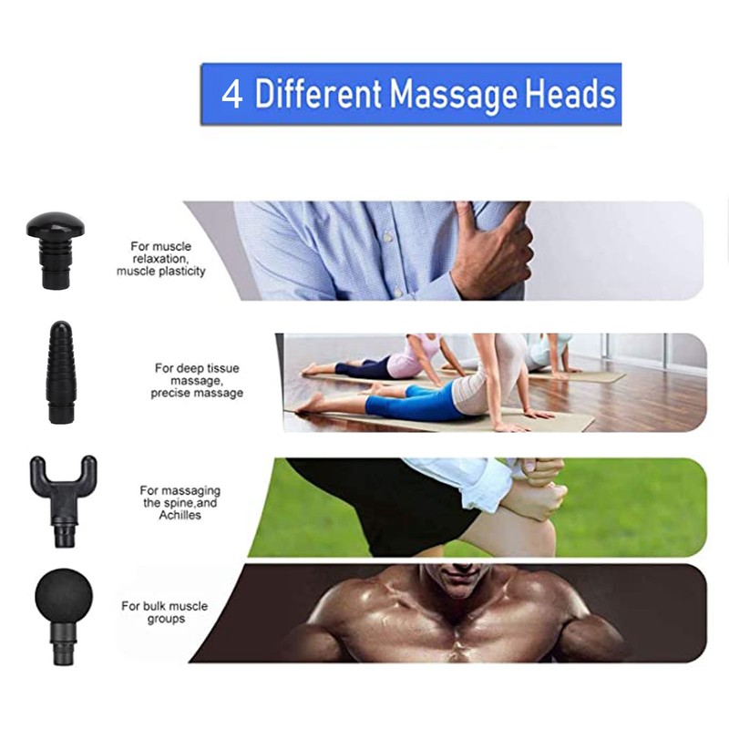 Muscle Relaxation Massager Rechargeable Noise Reduction Fascia Massager with 6600MAH
