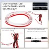 JMTBNO 71" Car Hood Light Exterior LED Strip Lights White