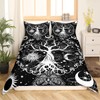 Erosebridal Tree of Life Duvet Cover Hippie Gothic Moth Bedding