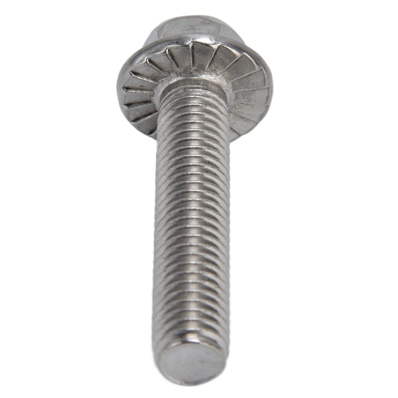 20Pcs M10x1.5 Screw Bolts A2‑70 Stainless Steel Flanged Hex Head
