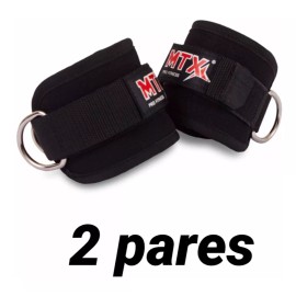 MTX Grilletes De Tobillos 2 Pares Para Ejercicios Con Poleas